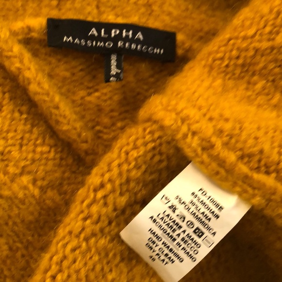 Alpha massimo rebecchi mustard yellow cardigan M - Picture 4 of 9